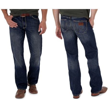 52%OFF メンズカジュアルジーンズ ラングラーレトロジーンズ - （男性用）スリムフィット、ブーツカット Wrangler Retro Jeans - Slim Fit Bootcut (For Men)